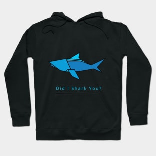 Corloful Shark-Did I shark You origami style Hoodie